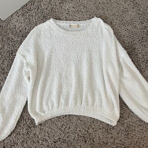 Altard State white puff sleeve sweater